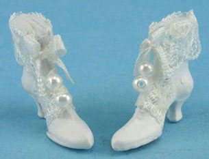 Dollhouse Miniature Wedding Shoes